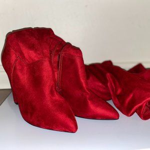 Red Suede Boots